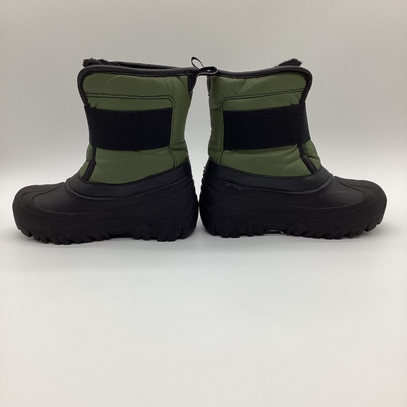 1947. Boys Green & Black Snow Boots Size 2 EUC - Picture 2 of 5